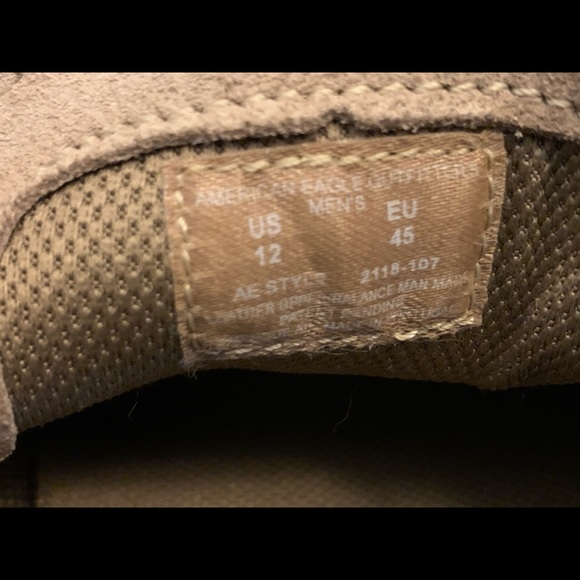 American Eagle Suede Crepe Sole Loafers Size 12M - Picture 7 of 7